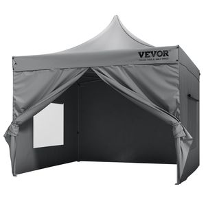 Gazebo Pop-up 3x3 Metri con Pareti Laterali Rimovibili, Gazebo Portatile Istantaneo in Borsa con Ruote, Resistente ai Raggi UV e Impermeabile - Product Image 1