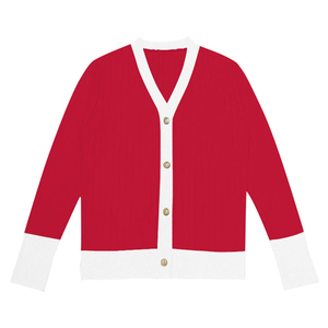 Make Your Custom Good Quality V-Neck for Sorority/Fraternity/Schools/Colleges/Universities Logo Knitted <b>Cardigans</b> <b>Sweaters</b> - Product Image 2