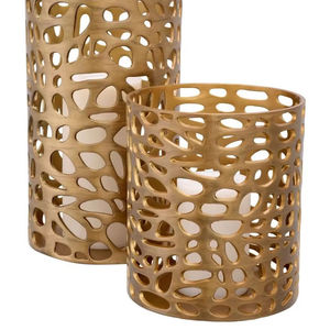 Porte-bougie votif en fer fait main, centre de table durable et personnalisable, or rose, meilleur prix, pour décorations de mariage et de Noël - Product Image 3