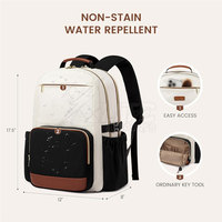 Sac à dos de voyage pour ordinateur portable de qualité supérieure, durable, imperméable, grand, écologique, confortable, respirant, avec fermeture éclair et coussin d'air en polyester