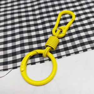 Keychain <b>Metal</b> Carabiner Keychain Ring Matte Finish Plating DIY Everyday Use - Product Image 6