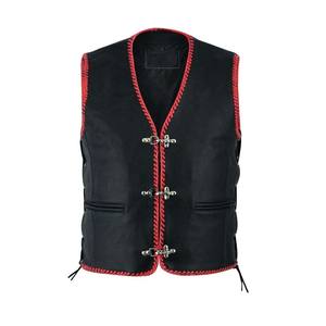 Gilet en cuir classique pour homme et femme, durable, style motard, design de haute qualité - Product Image 2