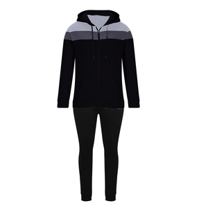 Survêtement d'hiver pour homme, fabriqué au Pakistan, à capuche, respirant, épais, avec poches latérales, 100% polyester/coton - Product Image 5