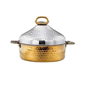 Modern Metal Casserole Hot Pot with Lid Insulated Food Warmer for Home Wedding Catering Hotel Supplies Food Container - Product Image 5