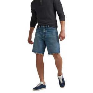 Nuevos shorts vaqueros vintage lavados para hombre, corte relajado, dobladillo sin rematar, estilo urbano, logotipo personalizado, venta al por mayor, jeans casuales de verano para hombre - Product Image 4