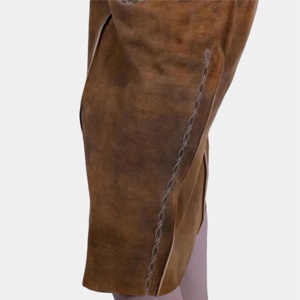 Jupe courte marron en similicuir taille haute pour femme, coupe ajustée, tendance, idéale pour les soirées, élégante, vente en gros, fabricant de jupes en cuir - Product Image 5