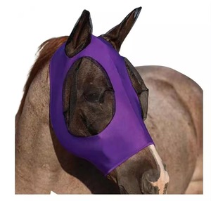 New Design Horse Fly <b>Mask</b> with Ears UV Protection Fly <b>Mask</b> Comfortable Breathable Elasticity Fly <b>Mask</b> with Big Mesh <b>Eye</b> Covers - Product Image 1