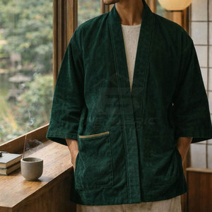 Chaqueta Kimono Japonesa Casual de Invierno para Hombre, Tejido Suave y Duradero, Transpirable, Ecológico, Ajuste Cómodo, Diseño Ligero - Product Image 3