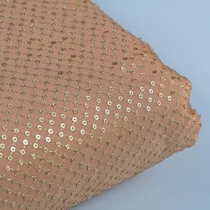 Pearl Embroidered <b>Sequin</b> Net Fabric Luxury Double Layer Gauze Lace Material for Wedding Dress Evening Wear Apparel - Product Image 4