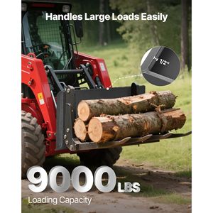 Piastra di Montaggio Universale 1/2 per Skid Steer, in Acciaio Resistente, con Capacità di Carico di 9000 libbre, Accessorio Facile da Montare - Product Image 3