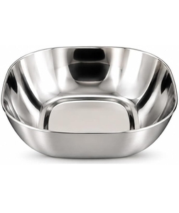 Bol de service alimentaire en acier inoxydable de qualité hôtelière, vaisselle en métal poli pour restaurants, traiteurs et acheteurs en gros - Product Image 6