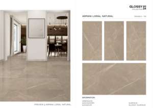 Azulejo de Porcelana con Acabado de Mármol Real Brillante, Formato Grande 600x1200, Superficie Pulida, para Paredes y Pisos, Diseño Interior y Exterior - Product Image 5