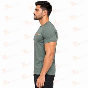 เสื้อยืดรัดรูปผ้าสแปนเด็กซ์สำหรับผู้ชายพิมพ์ลายกราฟฟิค95สำหรับเข้ายิมเสื้อแขนสั้นระบายอากาศได้สำหรับผู้ชาย - Product Image 3