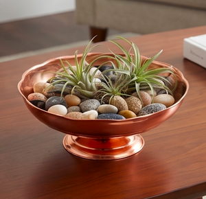 Bol à fruits secs en cuivre poli, design moderne, idéal pour la vaisselle, les mariages, les hôtels et le service de nourriture. - Product Image 5