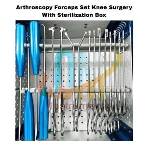 Juego de 16 Instrumentos Manuales para Artroscopia de Rodilla, Kit de Punzones de Alta Calidad, Acero Inoxidable de Grado Médico, Estándar Alemán, Caja con Certificación ISO/CE - Product Image 3