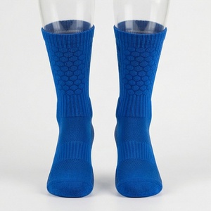 Blue Crew <b>Socks</b> Breathable Knitted Solid Pattern <b>Running</b> Athletic Support Standard Thickness Adults Regular Style - Product Image 1