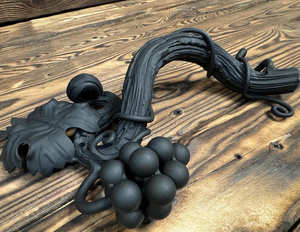 Manija Redonda de Hierro Forjado a Mano, Acabado Resistente al Óxido, Fácil Instalación, Pieza Decorativa de Estilo Asiático - Product Image 4