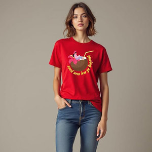 Camiseta Retro de Algodón de 230g con Hombros Descubiertos para Hombre y Mujer, Manga Corta, Estilo Holgado, Prenda Exterior con Diseño Liso - Product Image 1