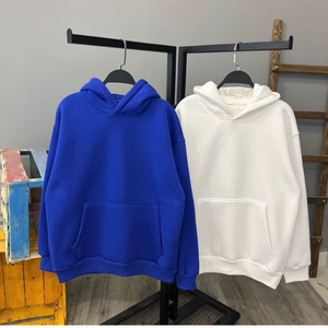 Men Solid Winter Hooded Fleece Digital Printing 100% <b>Polyester</b> <b>Hoodie</b> with Front Pocket Custom Logo Casual Wear - Product Image 4