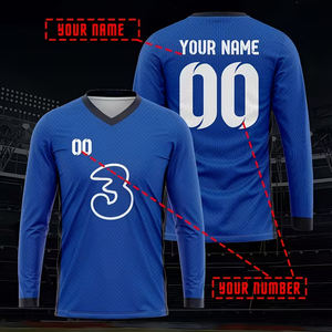 T-shirt pour homme en polyester, col en V, grande taille, manches longues, anti-rides, séchage rapide, écologique, pour la vie quotidienne - Product Image 2