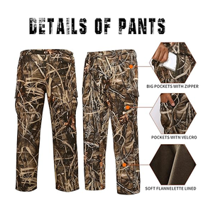 Traje de Caza de Invierno de Diseño Personalizado, Alta Calidad, 100% Lona de Algodón, Ligero, Cómodo, Transpirable, que Absorbe la Humedad - Product Image 4