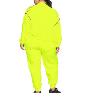 Ensemble coupe-vent décontracté pour femme, léger et respirant, en polyester, avec passepoil, de haute qualité, vente en gros - Product Image 2