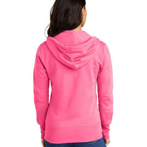 เสื้อฮู้ดซิปผู้หญิง น้ำหนักเบา แห้งเร็ว สีพื้น รับสกรีนโลโก้ เสื้อฮู้ดซิปสำหรับผู้หญิง ราคาสมเหตุสมผล รับผลิตแบบ OEM - Product Image 3