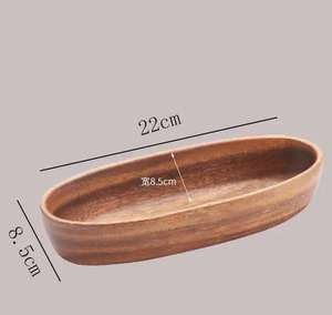 Platos de Servir de Bambú - Pintados a Mano, Aptos para Lavavajillas, Estilo Americano, para Regalos - Product Image 2