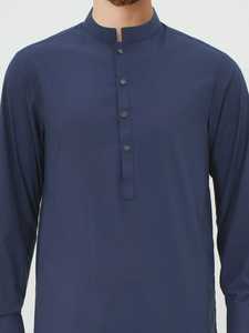 Ensemble de salwar kameez de luxe pour hommes, vêtements indiens et pakistanais, coton classique, tenue traditionnelle pour l'Aïd, vêtements de tous les jours - Product Image 4