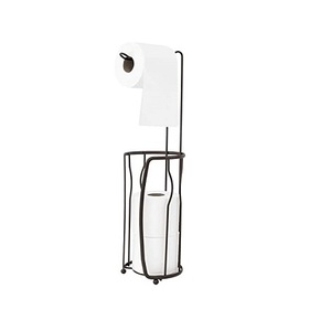 Porte-mouchoirs rond en fer au design tendance avec base en bois, qualité supérieure, en vente - Product Image 3