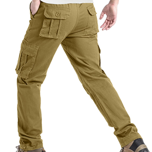 Pantalons cargo pour hommes sur mesure, vente en gros, pantalons de travail décontractés multi-poches, taille élastique, fabricant de vêtements OEM ODM, étiquette privée - Product Image 5