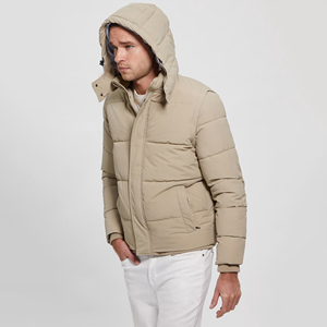 Chaquetas Acolchadas Impermeables para Hombre, al por Mayor, con Recubrimiento, Formales, Lisas, de Alta Calidad, para Invierno, Unisex, con Logotipo Frontal - Product Image 3