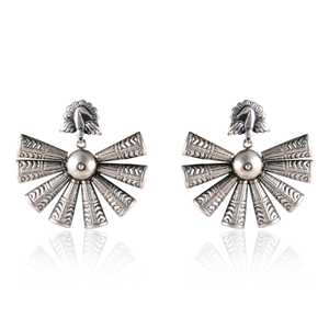 Meera Jaipur Akula Silver <b>Fashion</b> <b>Earrings</b> - Product Image 2