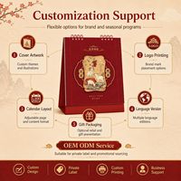Calendrier de bureau du Nouvel An chinois 2027, Année du Chèvre, Logo personnalisé, Cadeau d'entreprise, Fournisseur en gros pour cadeaux d'affaires