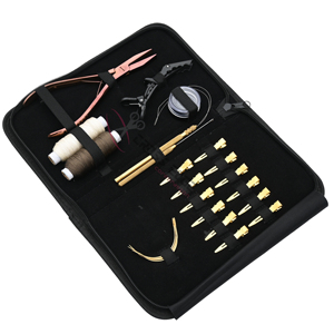 Hair Extension Tools Kit with Micro Link Installation Plier Gold Pulling Hook & Hook Gold Duckbill Clips Weaving Thread Kit - Product Image 1