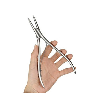 Pince à extensions capillaires de qualité supérieure et outil pour extensions à micro-anneaux, pince plate, logo personnalisé à prix raisonnable - Product Image 4