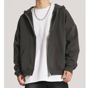 Pull à capuche décontracté pour homme, best-seller, en maille gaufrée unie, fonctionnel, pour le printemps - Product Image 5