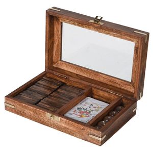 Wooden <b>Dice</b> And Dominoes Party Entertainment Toy <b>Set</b> For Family Events Holiday Gatherings And Gifts - Product Image 2