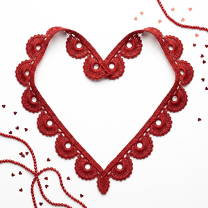 15mm <b>Red</b> Fan Pattern Guipure GPO Lace Trim Customizable Wholesale Supplier for Wedding Decor Hair <b>Bows</b> DIY Crafts Sewing Bulk - Product Image 4
