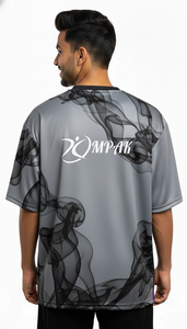 T-shirt tendance pour homme, style urbain, surdimensionné, sublimation, streetwear décontracté, coupe ample - Product Image 2