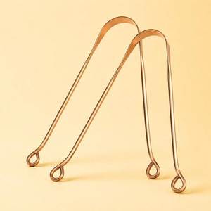 Copper Tongue <b>Cleaner</b> Minimalist Design Metal Mouth Hygiene Tool - Product Image 1