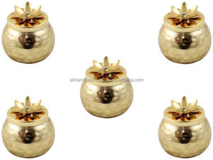 Copper Storage Dry Fruit Jars Round Vintage Metal Decorative <b>Containers</b> with Lids Durable Table Accessories - Product Image 2