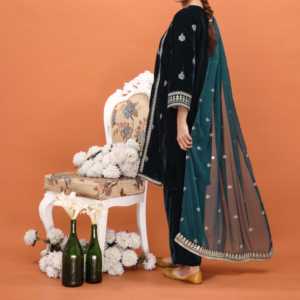 Costume de club en velours orné de 3 pièces PW4265 - Product Image 1