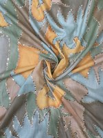Tela de Encaje Brocado Jacquard Africano, 100% Poliéster, Textil de Malla Bordada para Vestidos de Novia y Ropa de Boda