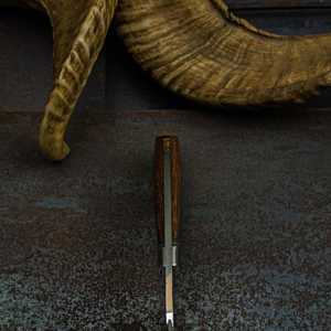 Wood Handle Stainless Steel Sheepsfoot Knife 0.6mm Thickness Outdoor Hunting Blade Single Edge <b>Tool</b> - Product Image 2