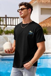 เสื้อยืดพิมพ์ลายผู้ชาย ดีไซน์กราฟิกทันสมัย แขนสั้น สวมใส่สบาย ผ้าเนื้อน้ำหนักเบา ระบายอากาศได้ดี เหมาะสำหรับชุดฤดูร้อน - Product Image 2