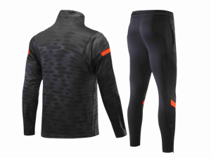 Conjunto Deportivo para Hombre, Chaqueta de Manga Larga con Cierre de Cremallera, Pantalones Largos, Estampado Geométrico, Secado Rápido, Spandex, Poliéster, Ropa de Otoño - Product Image 3