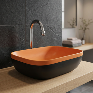 Vistaar Luxury Square Handcrafted Porcelain Art Ceramic Wash Basin For Hospital Use - Product Image 5