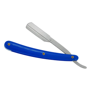 Rasoir de sécurité jetable à lame unique en acier inoxydable avec manche en plastique ABS orange, outil de rasage manuel pour hommes - Product Image 2