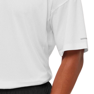 Mens Oversized Gym T Shirt Breathable Performance Athletic Workout <b>Tee</b> Loose Fit Training Fitness Shirt <b>White</b> - Product Image 6